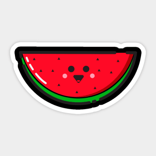 watermelon vector illustration Sticker